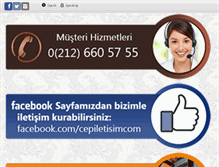 Tablet Screenshot of cepiletisim.com